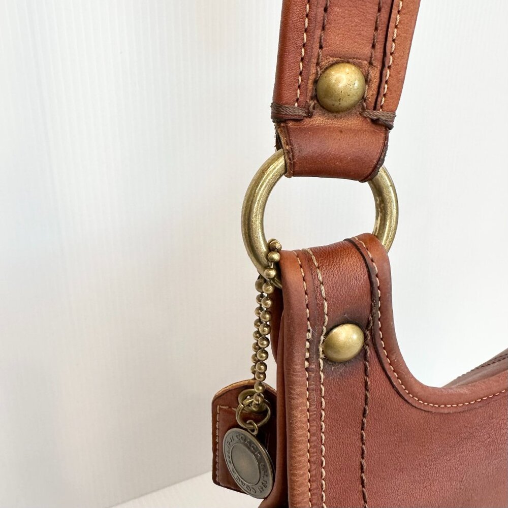 COACH 65th Anniversary Crescent Hippie Crossbody Whiskey Leather RARE - Picture 15 of 16